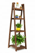 4 Tier Wooden Folding Plant Stand / Display Stand